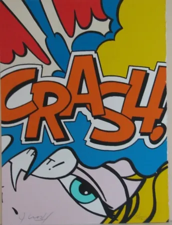Litografía Matos - Crash Orange