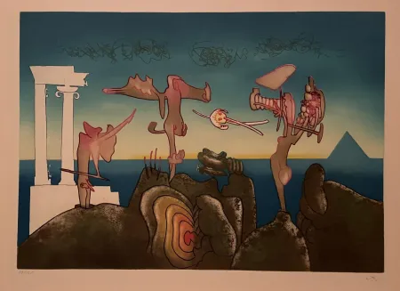 Aguafuerte Y Aguatinta Matta - 5 PM from L'arc obscur des heures