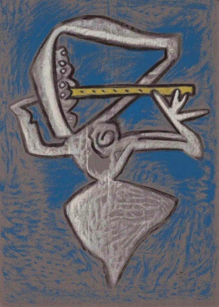 Litografía Matta - Affiche pour le théâtre municipal musical, France culture, Festival d'Avignon.