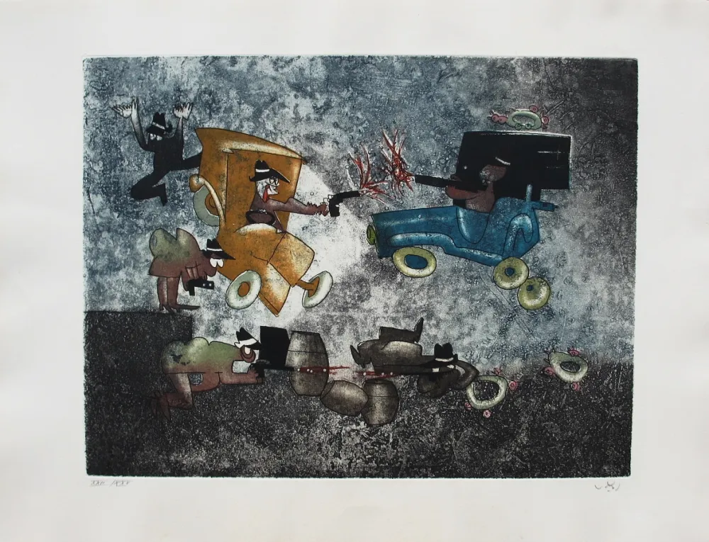 Aguafuerte Y Aguatinta Matta - Al Capone