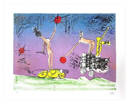 Litografía Matta - All Cosmicstrippers VII