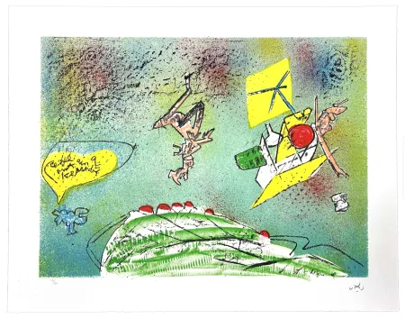 Litografía Matta - All Cosmicstrippers VIII