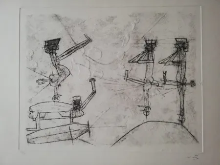 Grabado Matta - Anti Franco