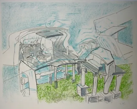 Litografía Matta - Architêtre