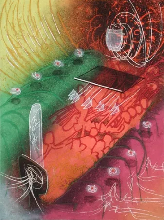 Aguafuerte Y Aguatinta Matta - Attire Le Gai Venin