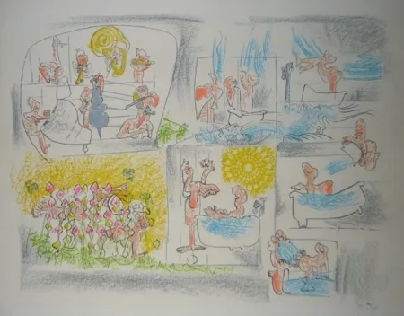 Litografía Matta - Baden-Baden