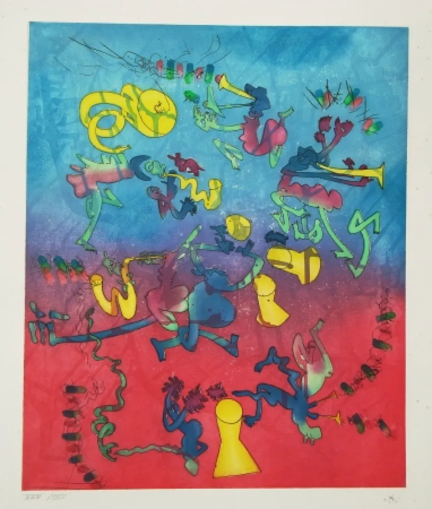 Aguafuerte Y Aguatinta Matta - Bande à Jazz