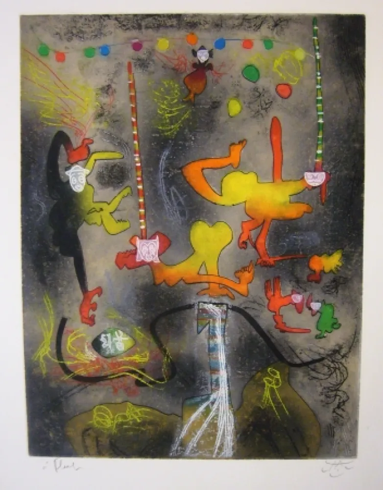 Aguafuerte Y Aguatinta Matta - Carnamont IV