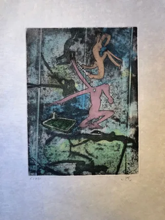 Grabado Matta - Centre Neouds, plate I