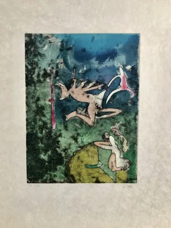 Grabado Matta - Centre Neouds, plate II