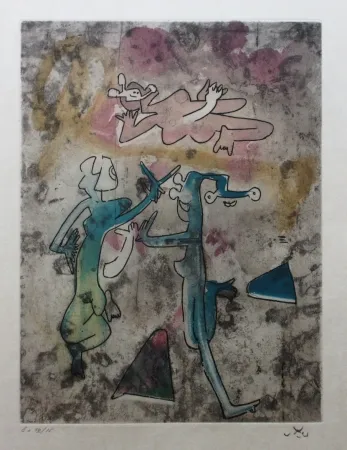 Aguafuerte Y Aguatinta Matta - Centre noeuds (Planche 8)