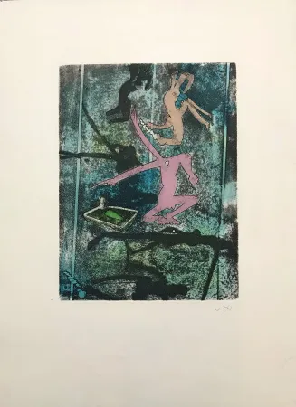 Aguafuerte Y Aguatinta Matta - Centre Noeuds – Plate 4 