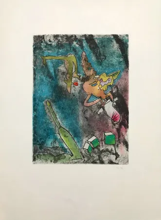 Aguafuerte Y Aguatinta Matta - Centre Noeuds – Plate 7 