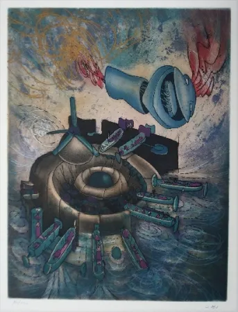 Aguafuerte Y Aguatinta Matta - CHAOSMOS