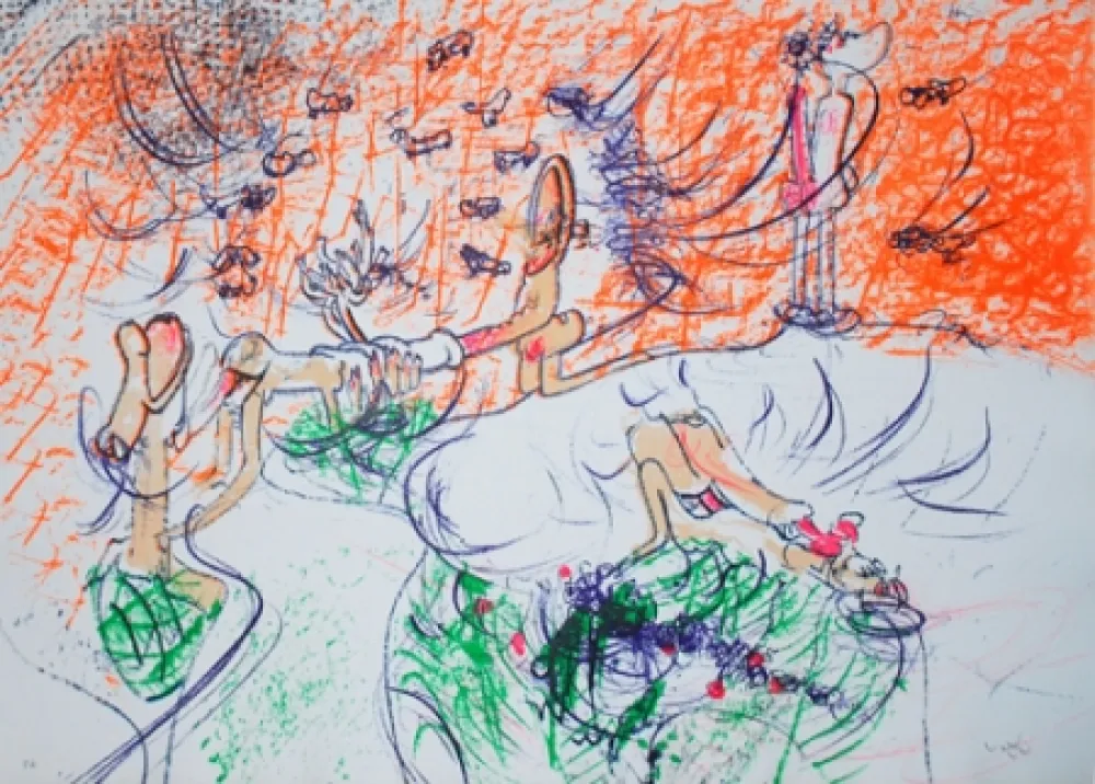 Litografía Matta - Composition 