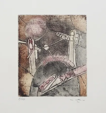 Aguafuerte Y Aguatinta Matta - Composition