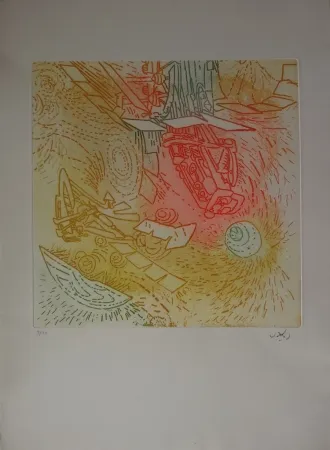 Aguafuerte Y Aguatinta Matta - Composition / Iolas