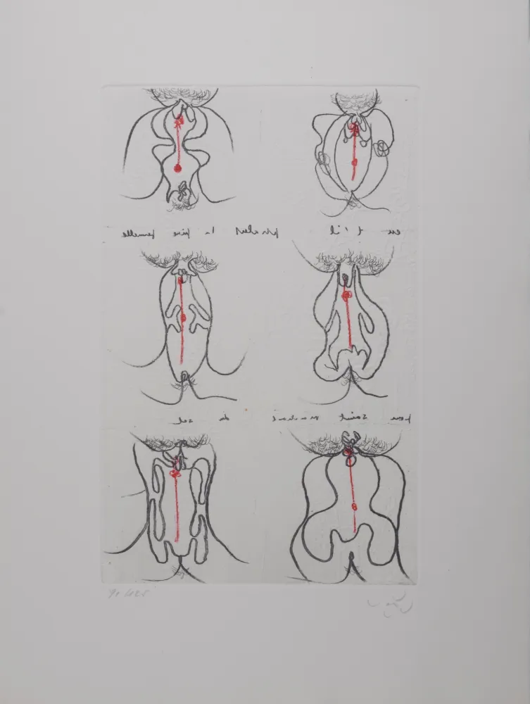 Grabado Matta - Cri Oval, 1971 - Hand-signed