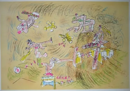 Litografía Matta - Crueaut'elle