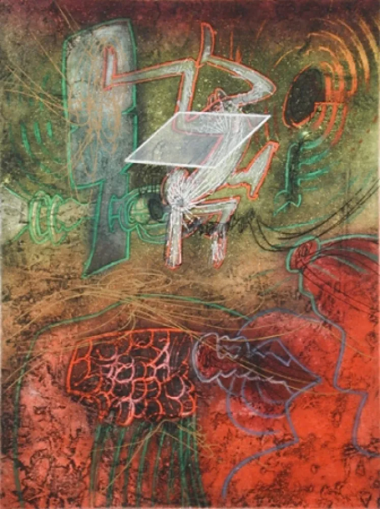 Aguafuerte Y Aguatinta Matta - Damné Par L'Arc-en-Ciel