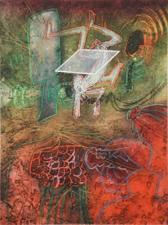 Aguafuerte Y Aguatinta Matta - Damné Par L'Arc-en-Ciel