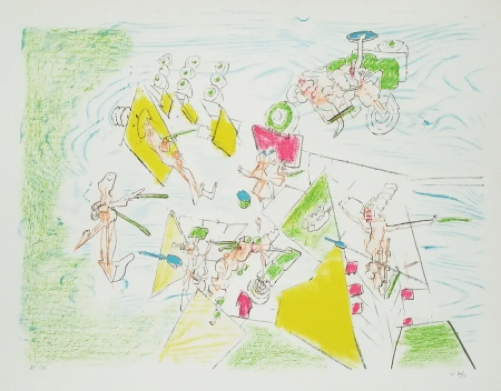 Litografía Matta - Falbala