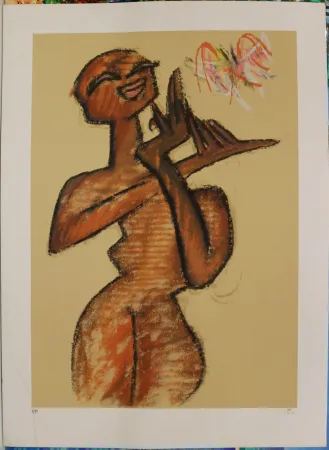 Litografía Matta - Figura