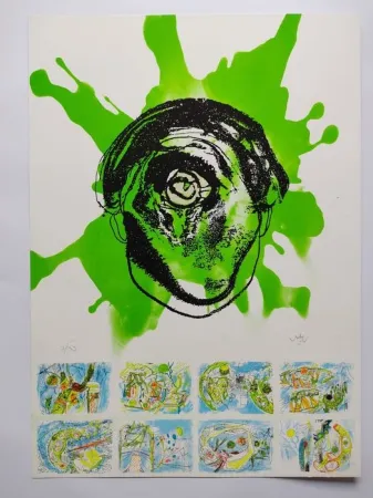 Litografía Matta - Hommage to Federico Garcia Lorca