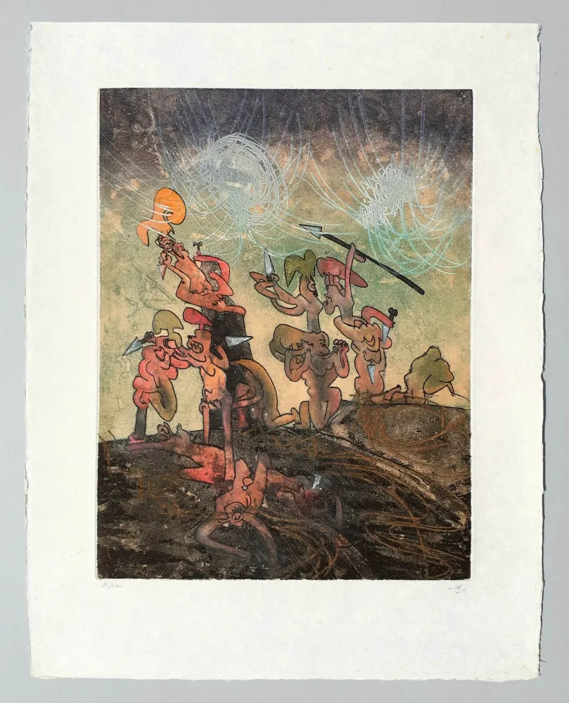 Aguafuerte Y Aguatinta Matta - Hom'mere (Chaosmos)