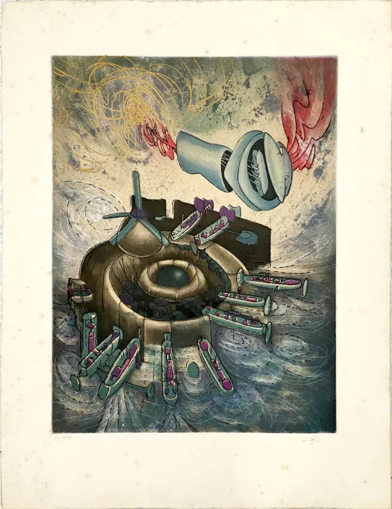 Aguafuerte Y Aguatinta Matta - Hom'mere (Chaosmos)