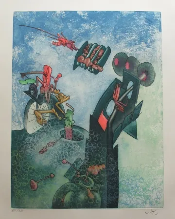 Aguafuerte Y Aguatinta Matta - Hom'mère - L'eautre (Planche 10)