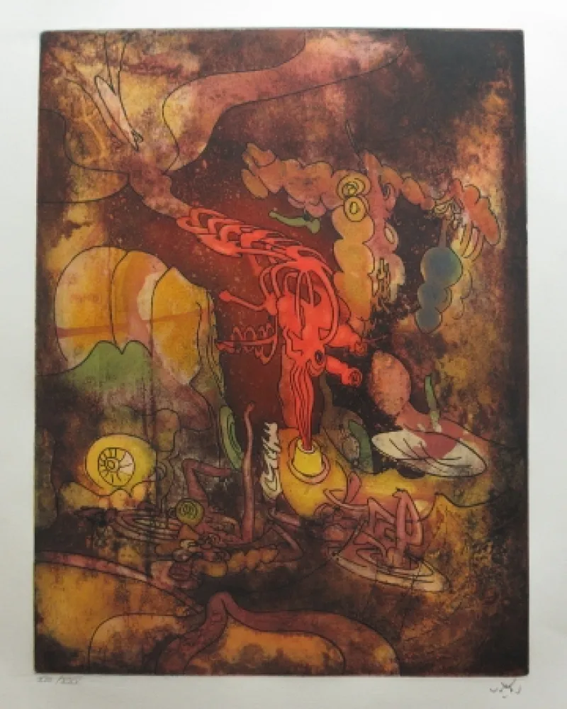 Aguafuerte Y Aguatinta Matta - Hom'mère - L'Eautre (planche 3)