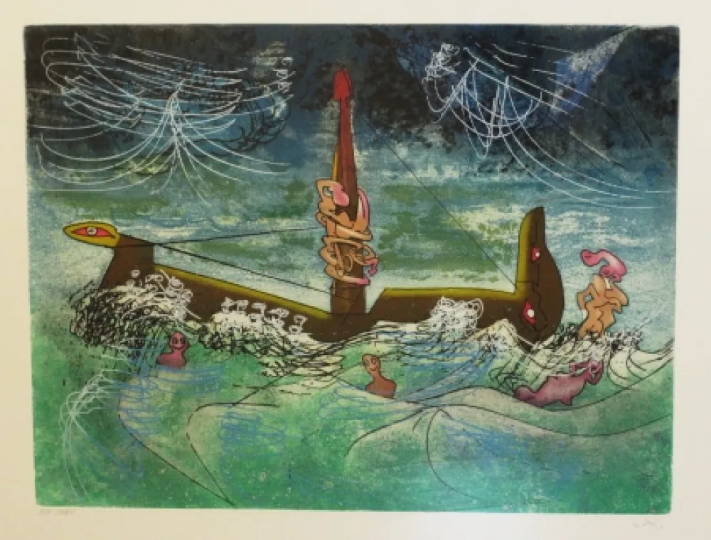 Aguafuerte Y Aguatinta Matta - Hom'mère - L'eautre (Planche 7)