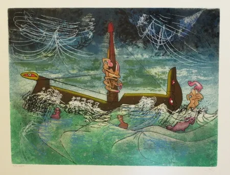 Aguafuerte Y Aguatinta Matta - Hom'mère - L'eautre (Planche 7)