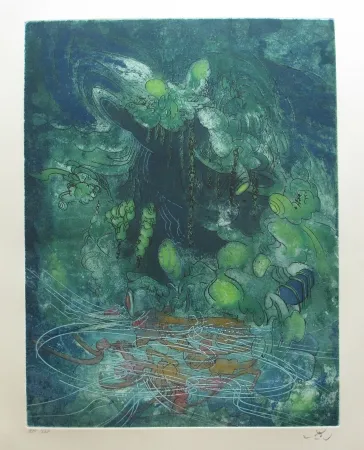 Aguafuerte Y Aguatinta Matta - Hom'mère - L'Eautre (planche 8)