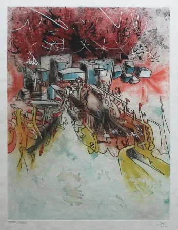 Aguafuerte Y Aguatinta Matta - Hom'mère - L'ergonaute - Le Palais d'hiver