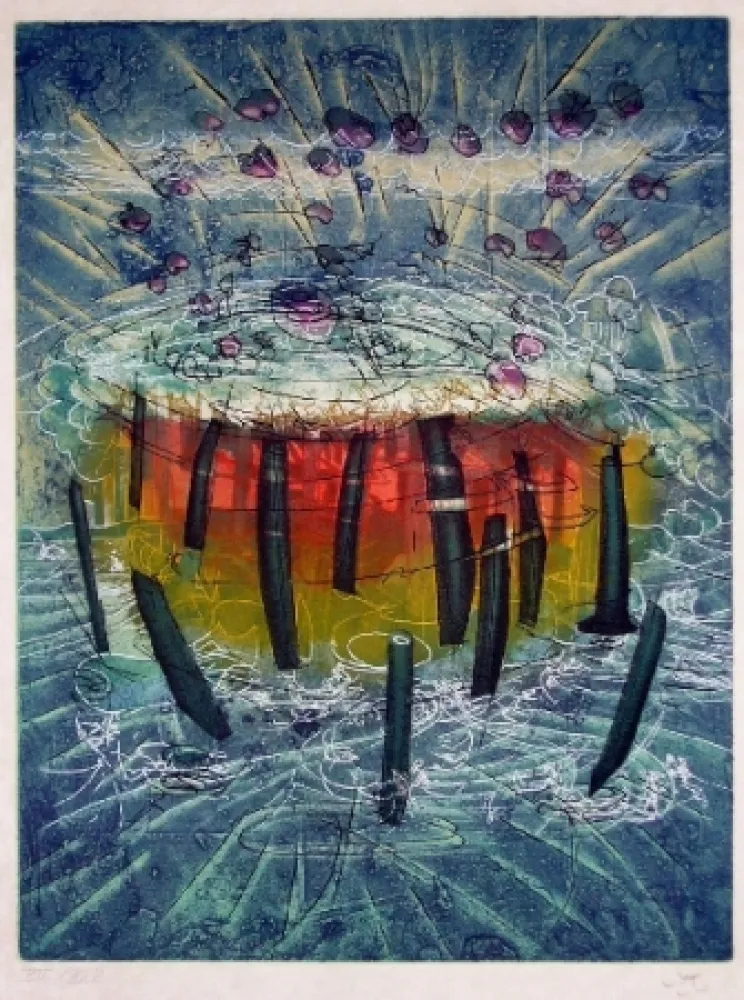 Aguafuerte Y Aguatinta Matta - Il explose