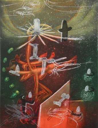 Aguafuerte Y Aguatinta Matta - Je Fixe des Vertiges