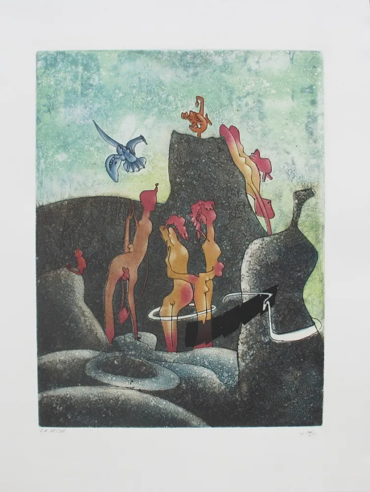 Aguafuerte Y Aguatinta Matta - La Danse de la mort 3
