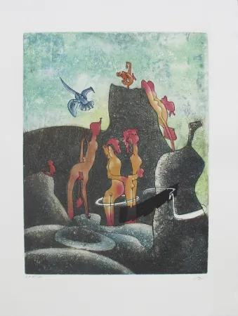 Aguafuerte Y Aguatinta Matta - La Danse de la mort 3
