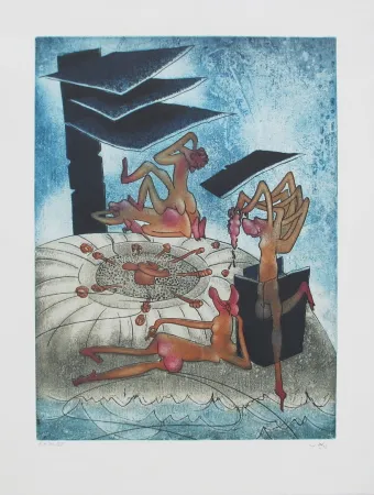 Aguafuerte Y Aguatinta Matta - La Danse de la mort 6