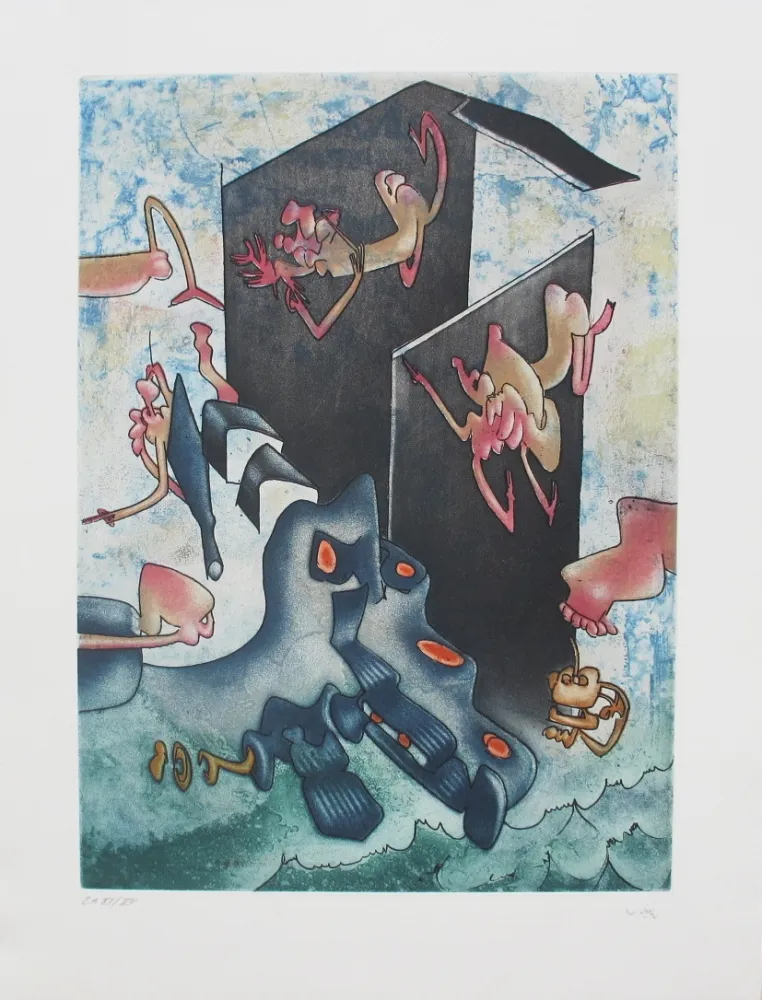 Aguafuerte Y Aguatinta Matta - La Danse de la mort 7