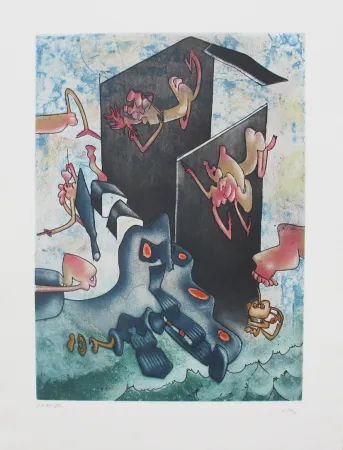 Aguafuerte Y Aguatinta Matta - La Danse de la mort 7