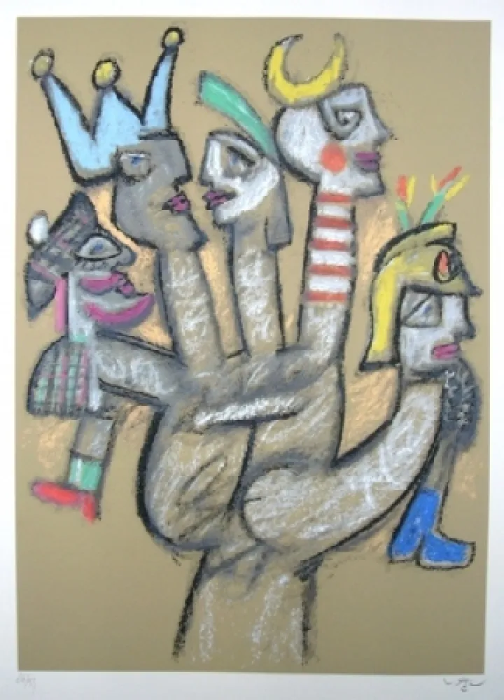 Serigrafía Matta - La main aux marionnettes 