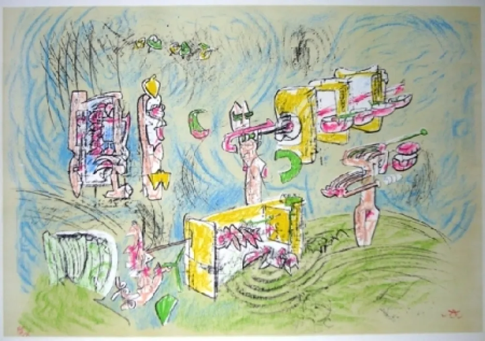 Litografía Matta - La vitesse du sort