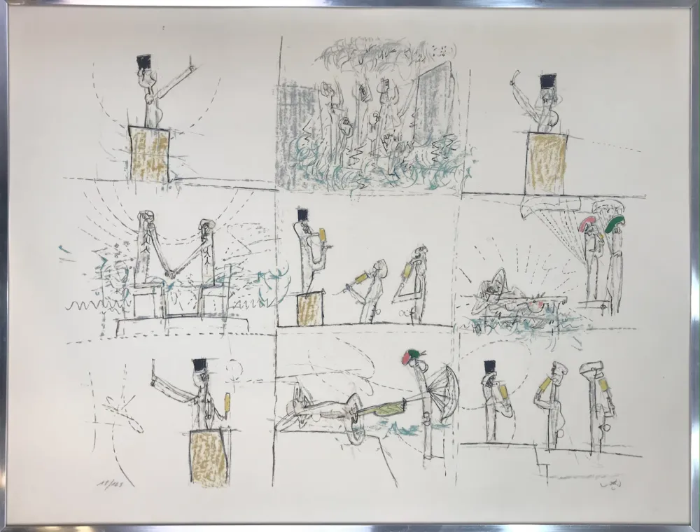 Litografía Matta - L'ANTI PROCÉS