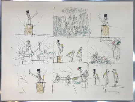 Litografía Matta - L'ANTI PROCÉS