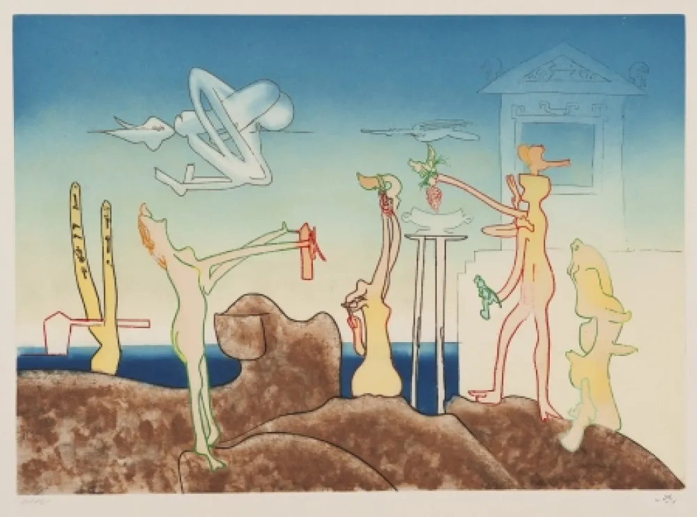 Aguatinta Matta - L'Arc obscur des heures