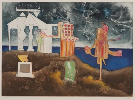 Aguatinta Matta - L'Arc obscur des Heures