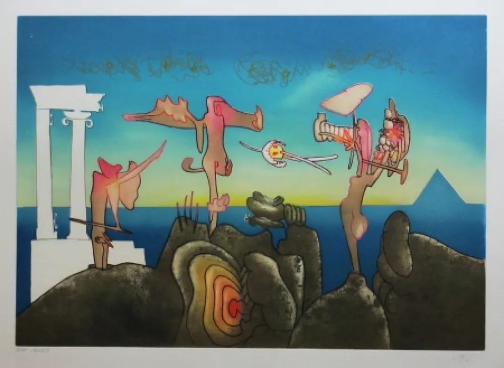 Aguafuerte Y Aguatinta Matta - L'arc obscur des heures